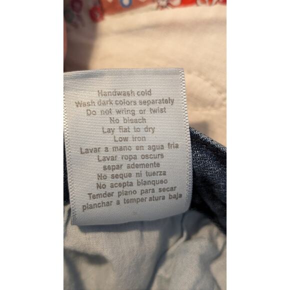 Judy Blue Los Angeles Relaxed Fit Shredded Back Pocket Raw Hem Jean Sz 7/28 - Picture 7 of 15